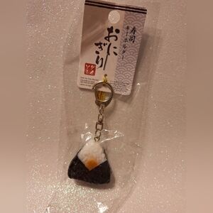 Sushi Rice Ball Keychain Charm new
